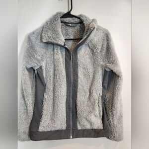 The North Face fuzzy teddy full zip up fleece size xs